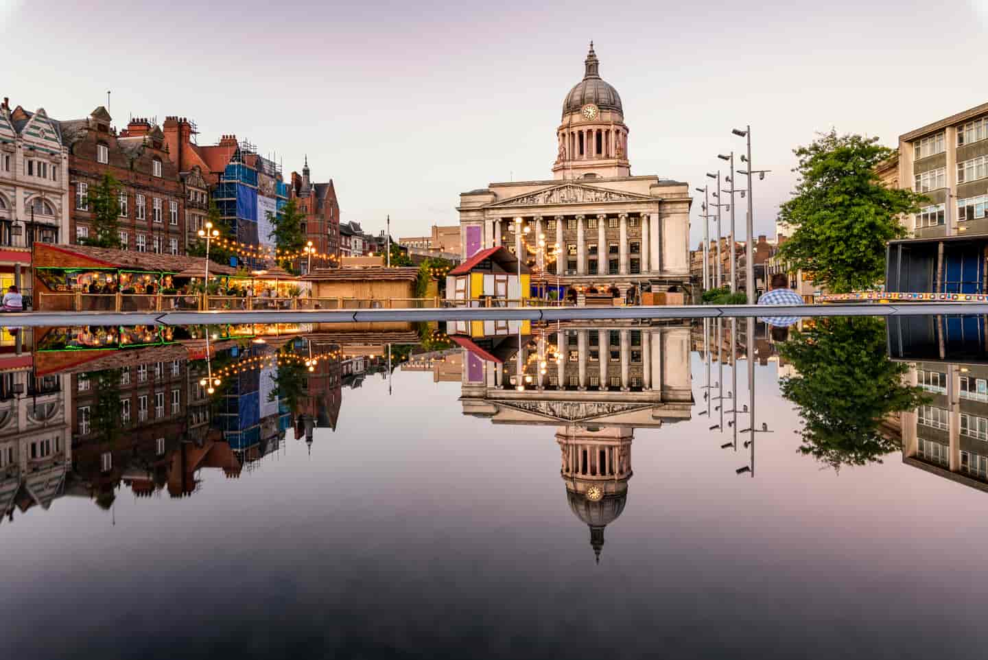 Student Accommodation in Nottingham - Nottingham Council House from Old Market Square