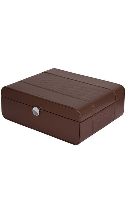 Benson Black Series 8 Watch Case LWB.8 Dark Brown | Bandiera Jewellers Toronto and Vaughan