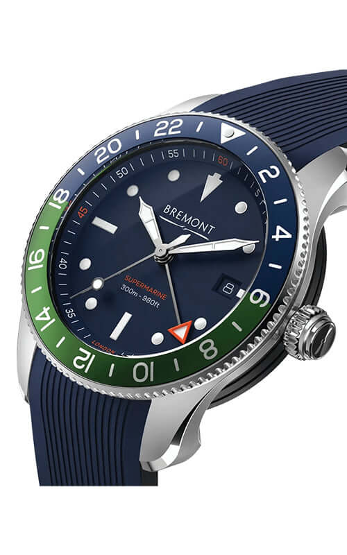 Bremont S302 Blue/Green Watch S302-BLGN-R-S/  Bandiera Jewellers