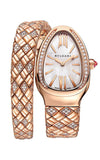 Bulgari Serpenti Spiga 18k Rose Gold & Diamonds Watch 103250 | Bandiera Jewellers Toronto and Vaughan