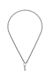 GUCCI Trademark Silver Necklace with Key YBB79634300100U Bandiera Jewellers