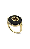 GUCCI Interlocking G Ring Yellow Gold YBC786604001 Bandiera Jewellers