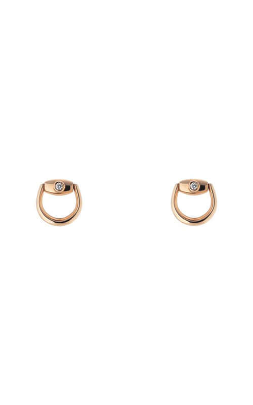 Gucci Horsebit Earrings Rose Gold & Diamonds YBD79616600100U Bandiera Jewellers