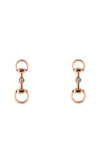 Gucci Horsebit Diamond Earrings in Rose Gold YBD79616700100U Bandiera Jewellers