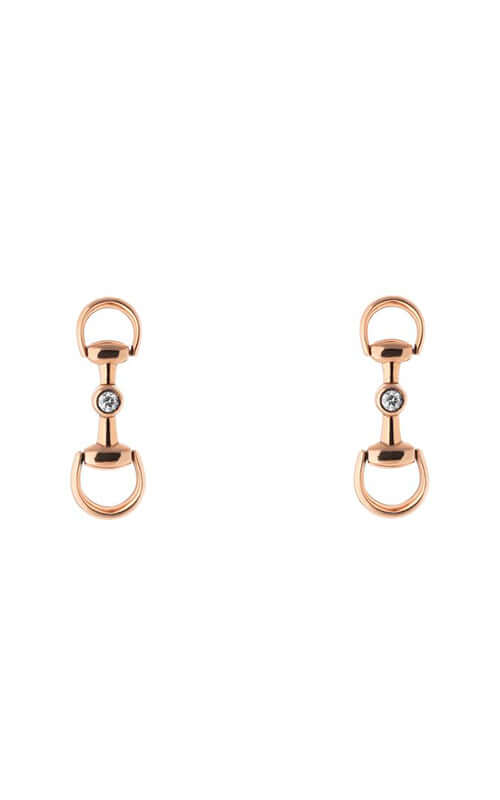 Gucci Horsebit Diamond Earrings in Rose Gold YBD79616700100U Bandiera Jewellers