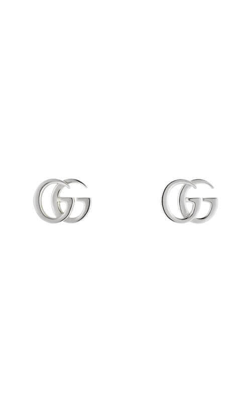 Gucci GG Marmont Silver Stud Earrings YBD81491900100U Bandiera Jewellers