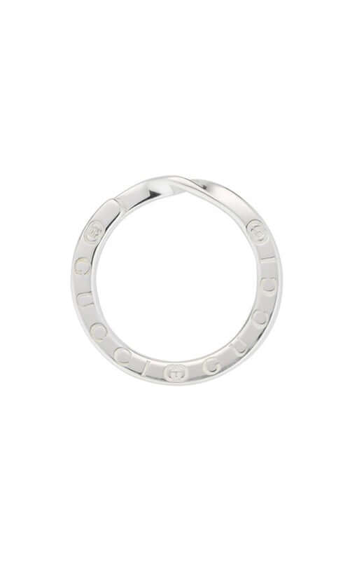 GUCCI Interlocking G Silver Keyring YBF82047100100U Bandiera Jewellers