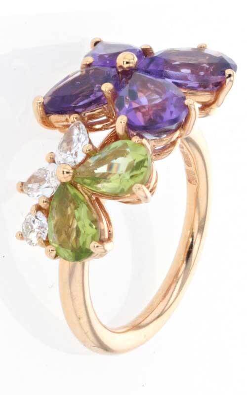 Mimi Butterfly Amethyst, Peridot & Diamonds Ring (A465R8APB) | Bandiera Jewellers Toronto and Vaughan