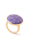 Marco Bicego Lunaria Cocktail Ring in Charoite AB564-CIA01-Y Bandiera Jewellers