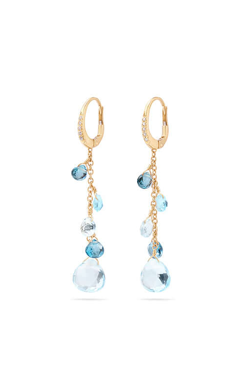 Marco Bicego Paradise Earrings Topaz and Diamonds OB1743-MB-TP01-Y Bandiera Jewellers