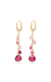 Marco Bicego Paradise Earrings Pink Tourmaline and Diamonds OB1743-MB-TR01-Y Bandiera Jewellers