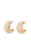 Marco Bicego Masai Earrings 4 Row Gold & Diamonds OG413-B-YW Bandiera Jewellers