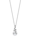 Mikimoto Akoya Cultured Pearl and Diamond Pendant MPH10026ADXW Bandiera Jewellers