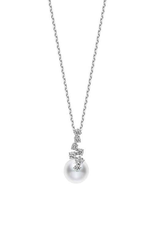 Mikimoto Akoya Cultured Pearl and Diamond Pendant MPH10026ADXW Bandiera Jewellers