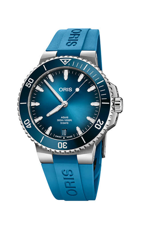 Oris Aquis Date Calibre 400 01 400 7790 4135-07 4 23 45EB Bandiera Jewellers