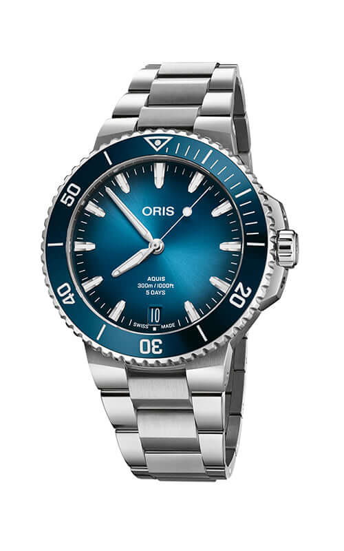 Oris Aquis Date Calibre 400 01 400 7790 4135-07 8 23 02PEB Bandiera Jewellers