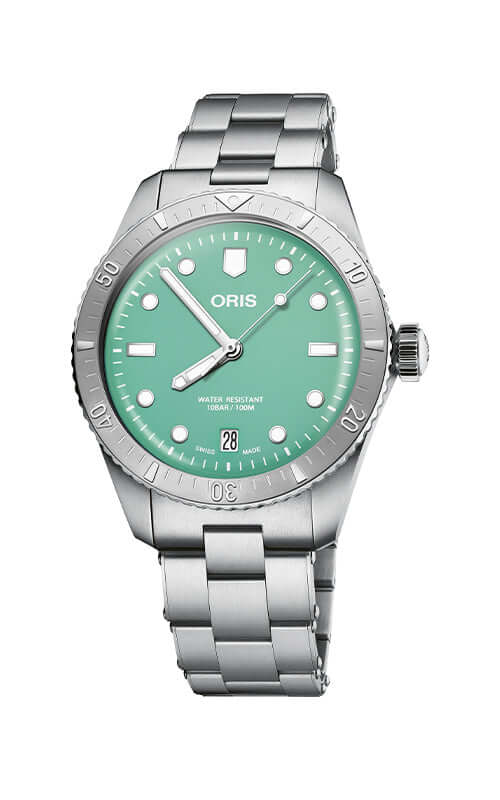 Oris Divers Sixty-Five Cotton Candy Watch 01 733 7771 4057-07 8 19 18 Bandiera Jewellers