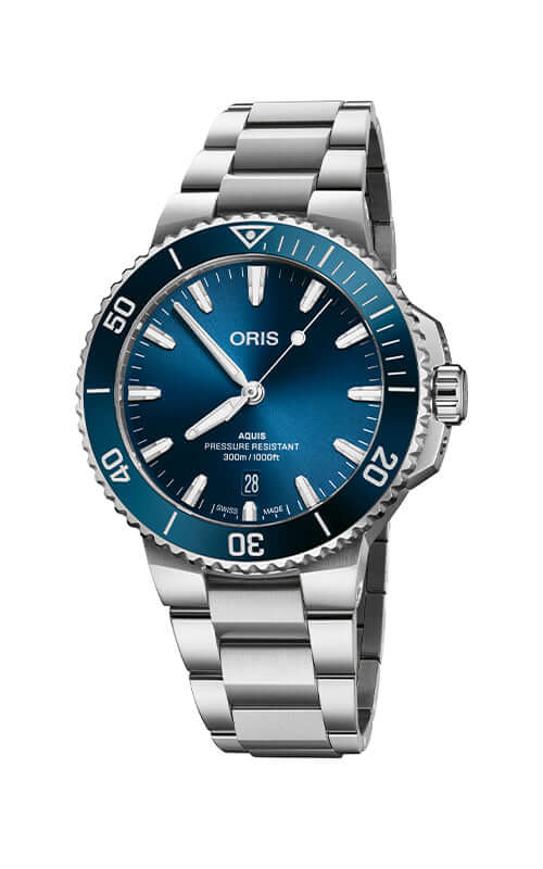 Oris Aquis Date Watch 01 733 7787 4135-07 8 22 04PEB Bandiera Jewellers