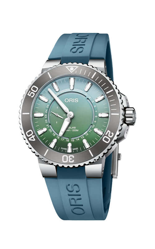 Oris Aquis Dat Watt Limited Edition II 01 743 7734 4197-Set Bandiera Jewellers