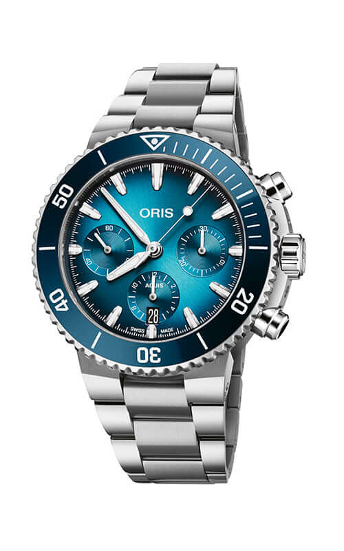 Oris Aquis Chronograph 01 771 7793 4155-07 8 23 01PEB Bandiera Jewellers