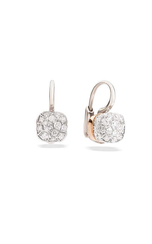 Pomellato Nudo Earrings White Gold, Rose Gold and Diamonds POB5010O6000DB000 Bandiera Jewellers