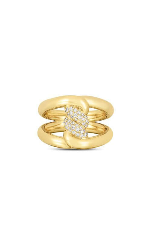 Roberto Coin Cialoma Single Knot Diamond Ring 7773232AY65X Bandiera Jewellers