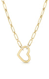 Roberto Coin Cialoma 18kt Gold and Diamond Heart Necklace 7773506AYCHX Bandiera Jewellers