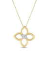 Roberto Coin Cialoma Medium Diamond Flower Necklace 8883409AJ17X Bandiera Jewellers