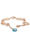 Mimi Juliet Rose Gold, Blue Topaz and Pink Pearls Bracelet (B286R2T) | Bandiera Jewellers Toronto and Vaughan