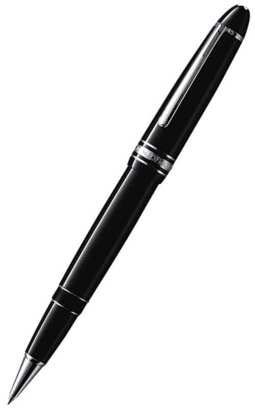 Montblanc black resin & platinum Meisterstuck Le Grande rollerball (7571) | Bandiera Jewellers Toronto and Vaughan