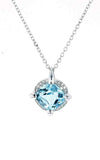 Mimi Cocktail White Gold, Blue Topaz and Diamonds Pendant (P561B015B) | Bandiera Jewellers Toronto and Vaughan