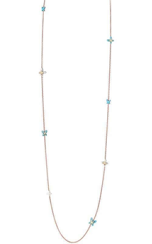 Mimi Freevola Gold, Turquoise and Kogolong Necklace (CXM245R8P191) | Bandiera Jewellers Toronto and Vaughan