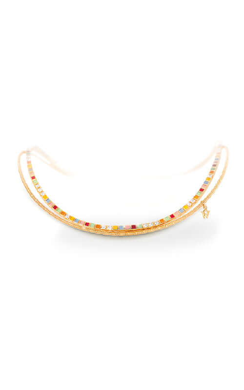 Wellendorff Golden Rainbow Necklace 406902 Bandiera Jewellers