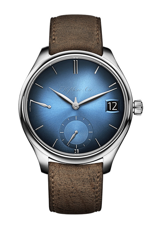 H. Moser & Cie Endeavour Perpetual Calendar Funky Blue 1800-0204 Bandiera Jewellers